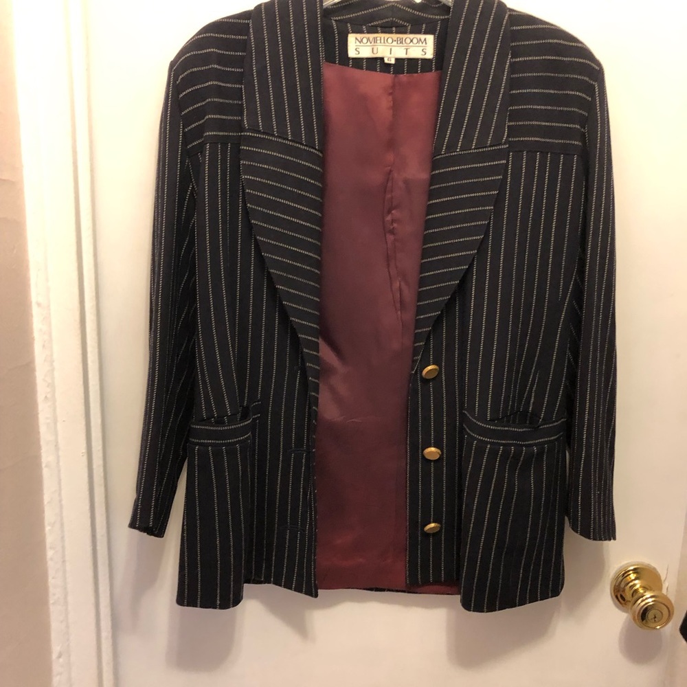 Vintage Noviello Bloom Blue Suit Set, size 6